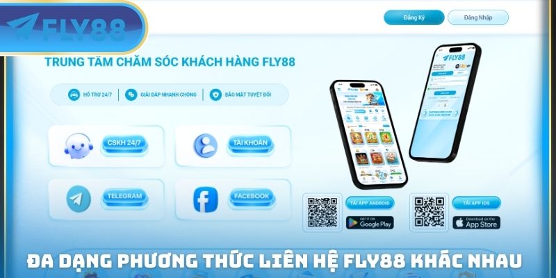 da dạng phương thức liên hệ fly88 khác nhau